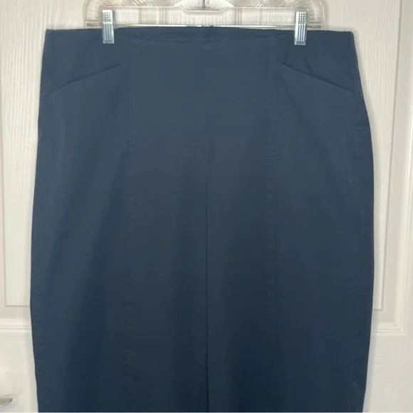 Old Navy Black Wide Leg Pants Sz XL Pull On Pockets - Picture 3 of 12